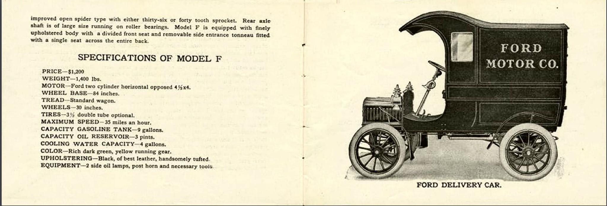 1903 Model F Colors 1903 Ford Model F paint colors