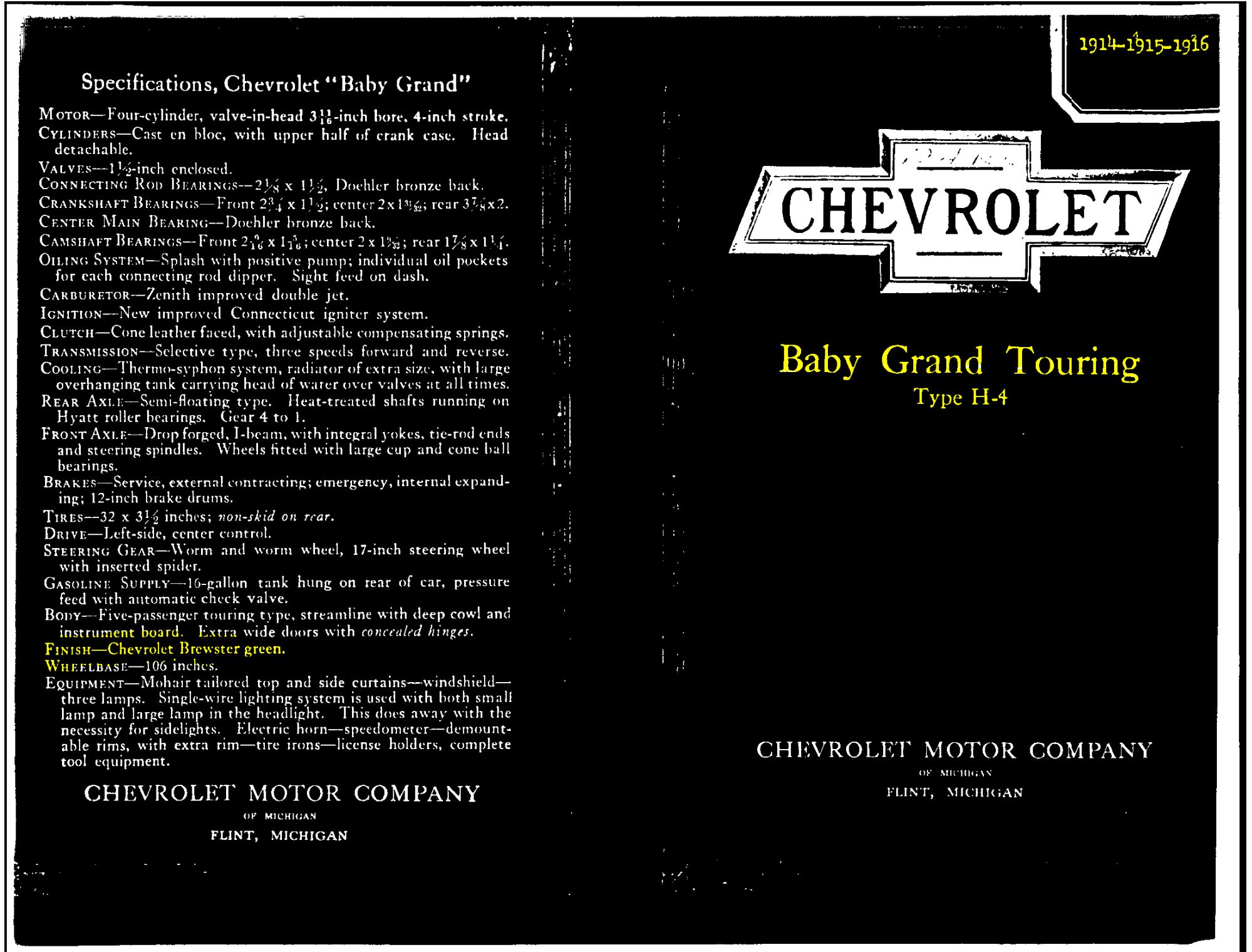 1914-1916 Chevy Paint Codes Exterior Paint Colors