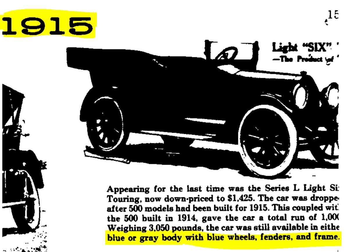 1915 Chevy Paint Code Exterior Paint Colors