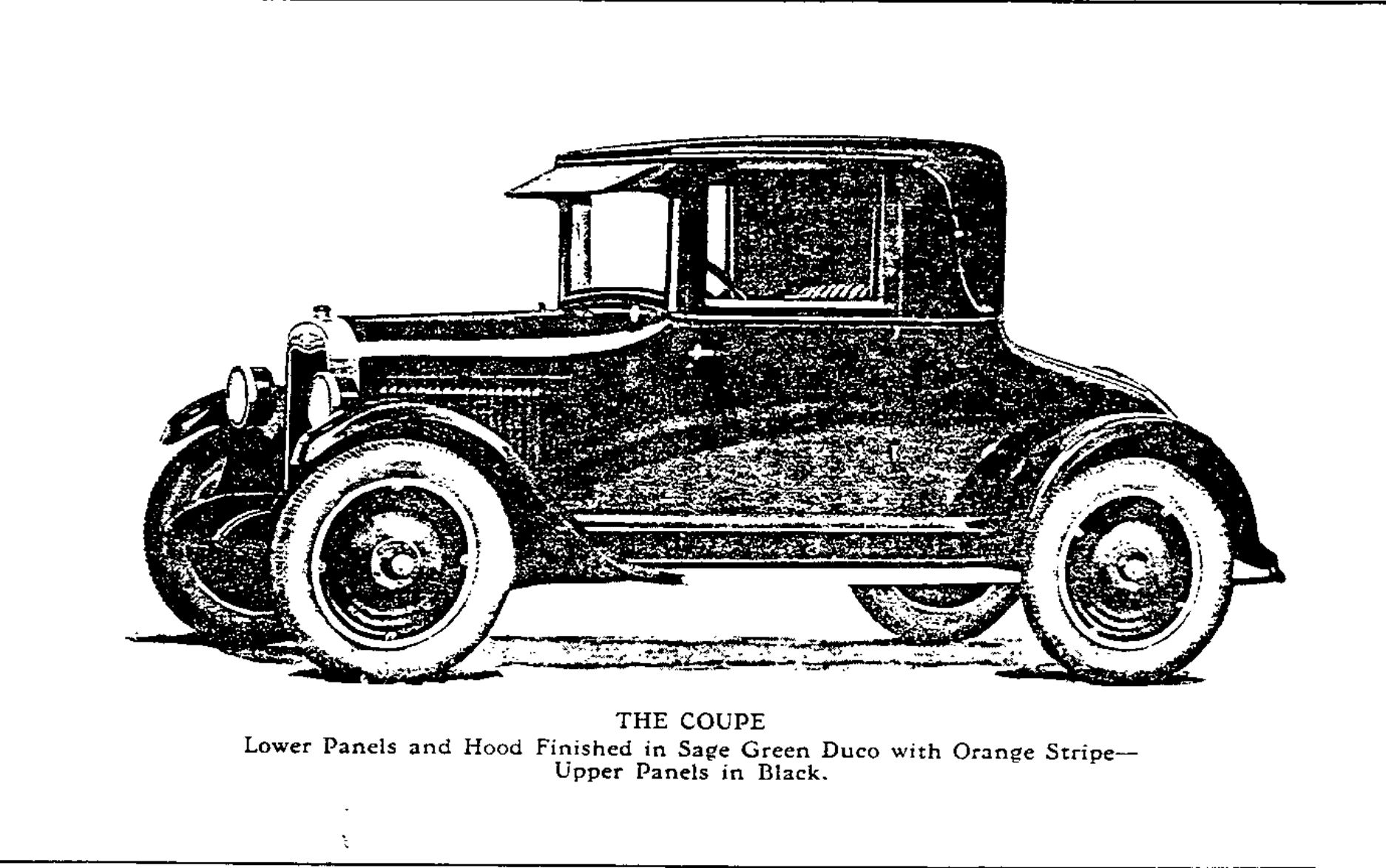 1925 Chevrolet Coupe Exterior Paint Colors