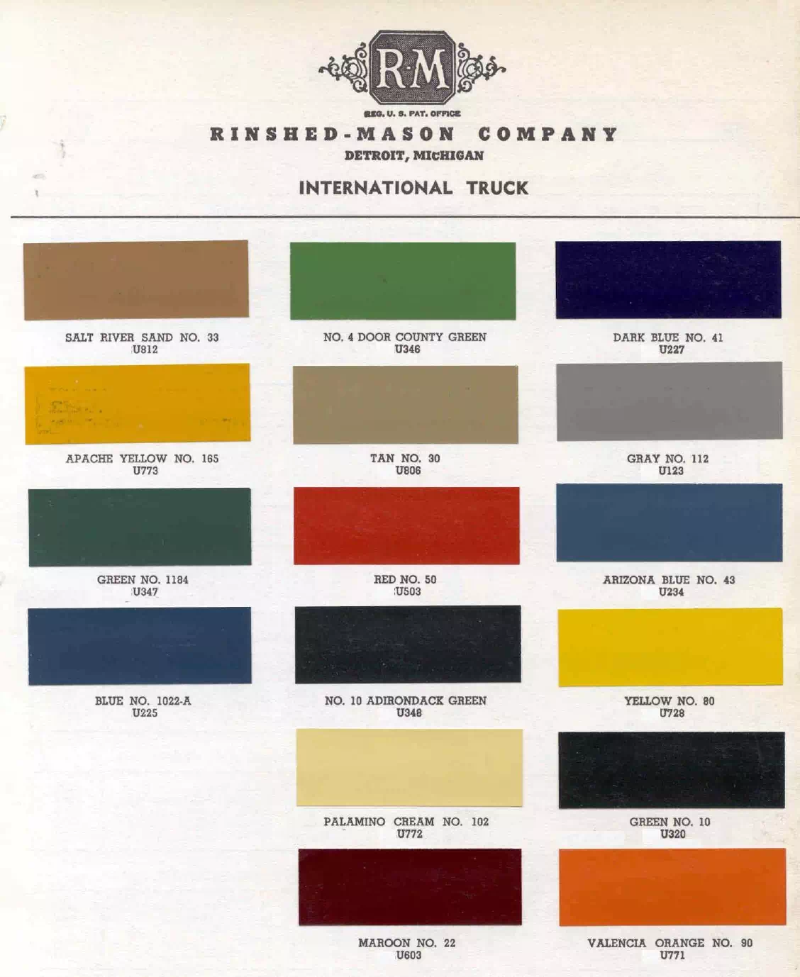 Paint color examples, their ordering codes, the oem color code, and vehicles the color was used on