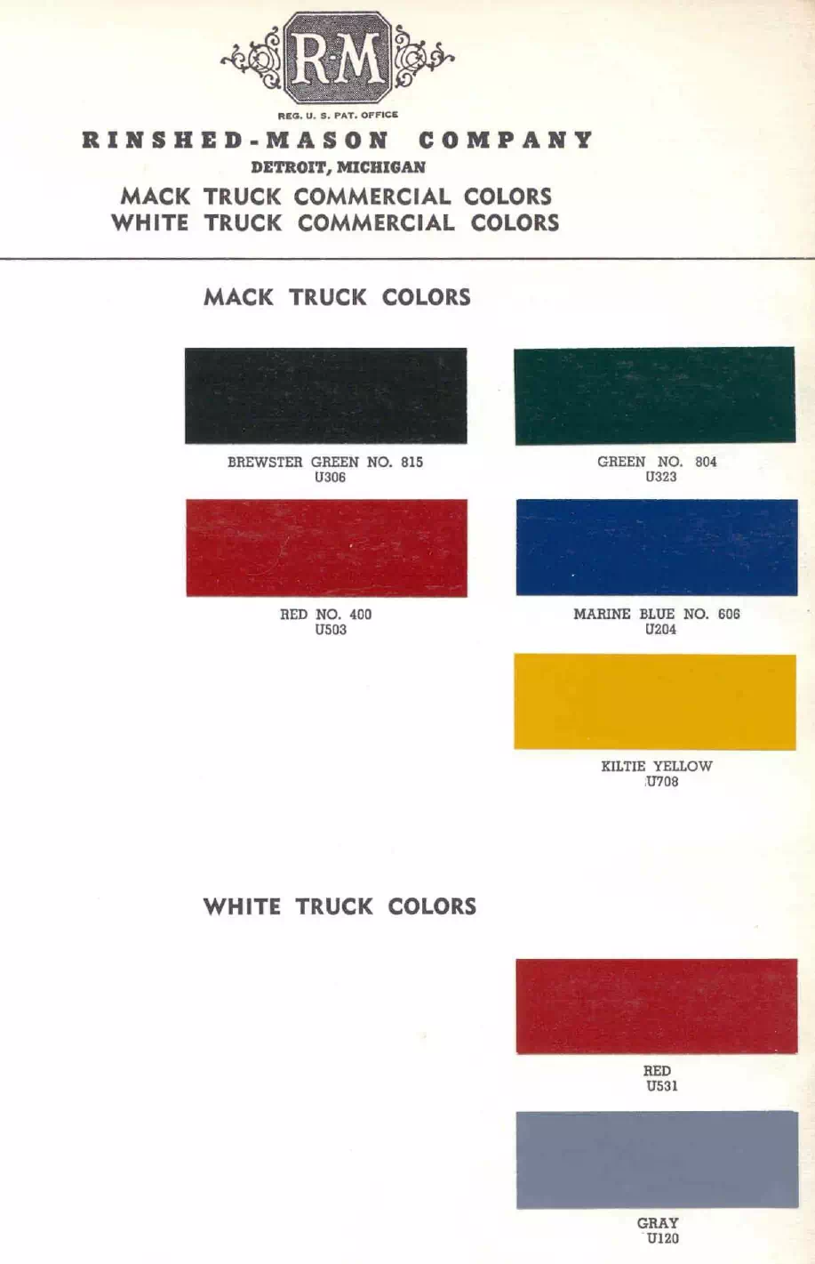 Paint color examples, their ordering codes, the oem color code, and vehicles the color was used on