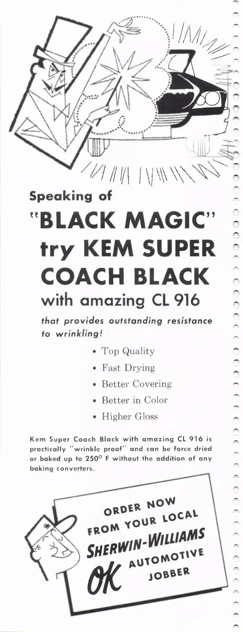 1962 sherwin williams advertisement for paint Paint color examples, their ordering codes, the oem color code, and vehicles the color was used on