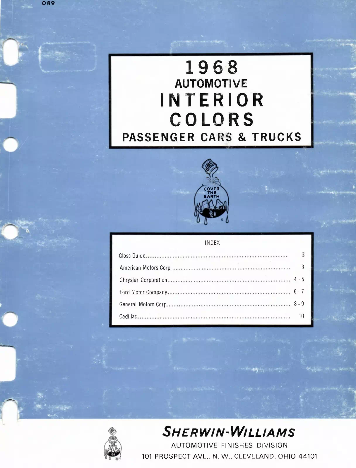 Paint color examples, their ordering codes, the oem color code, and vehicles the color was used on