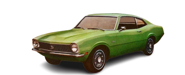 a transparent background and the vehicle example from ford for the the 1970 model year