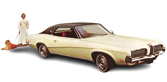 a transparent background and the vehicle example from ford for the the 1970 model year