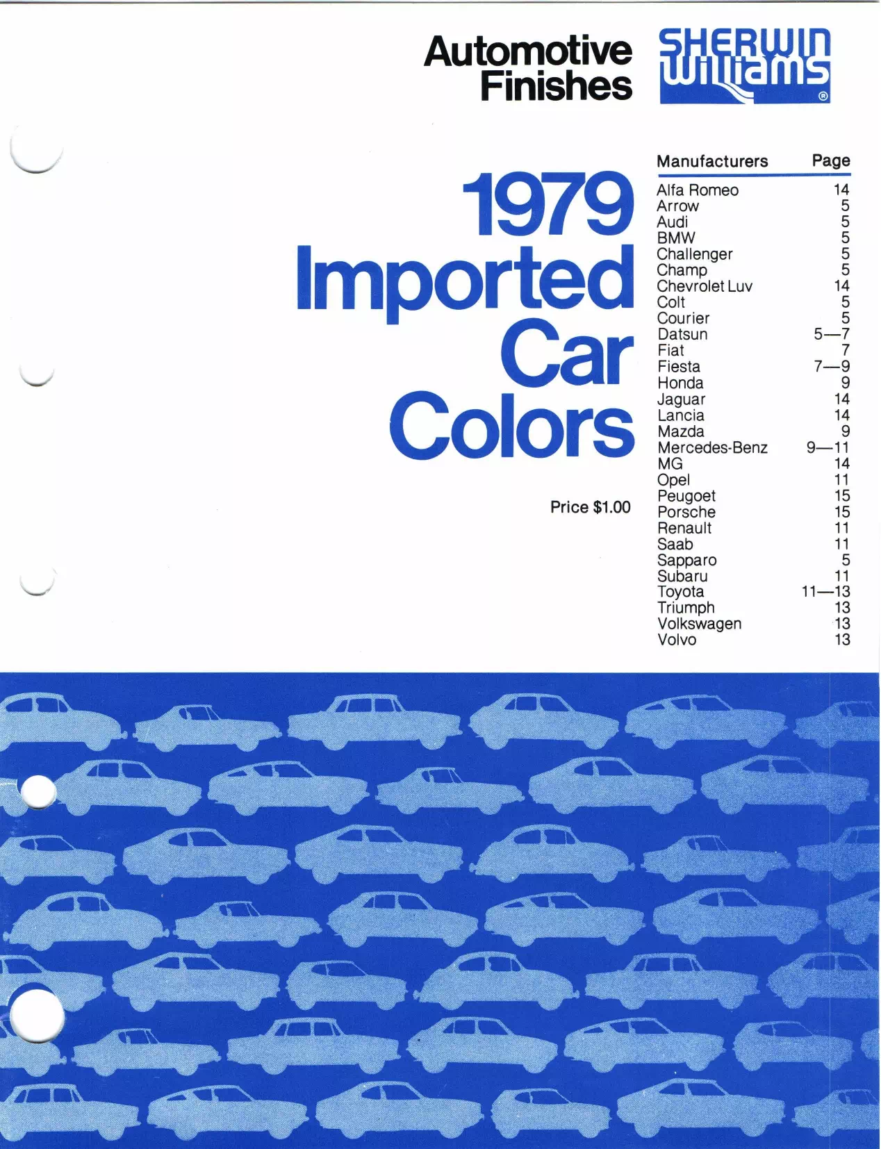 Paint color examples, their ordering codes, the oem color code, and vehicles the color was used on