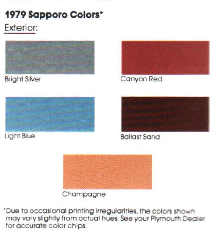 1979 Plymouth Sapporo