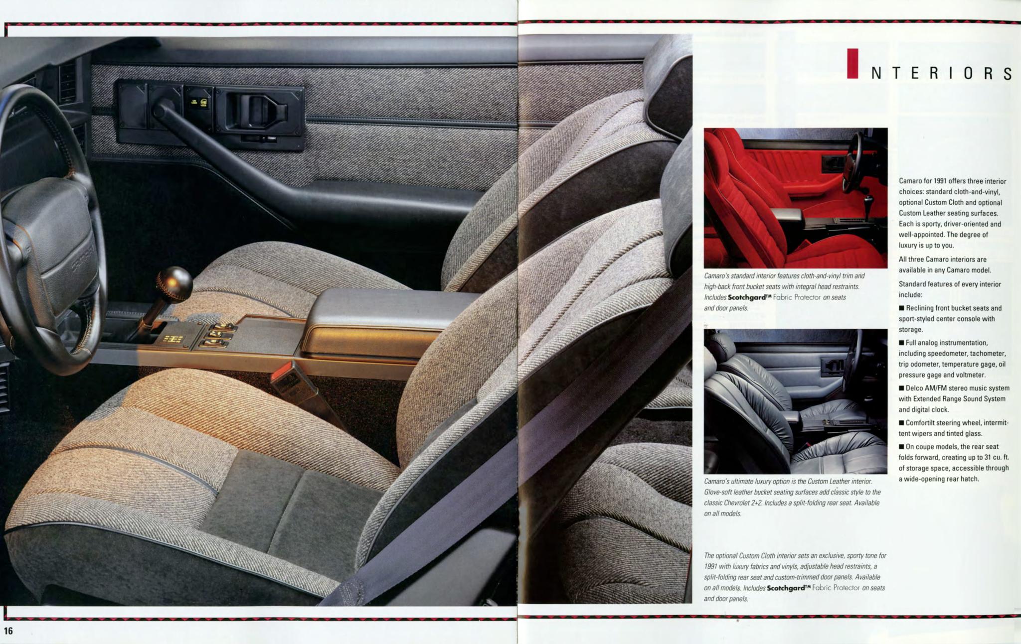 1991 Camaro Brochure