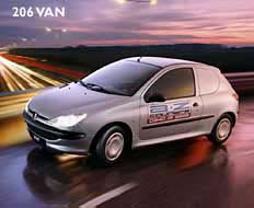 2000 Peugeot 206 Van a silver car