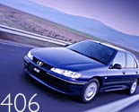 2000 Peugeot 406 a black car
