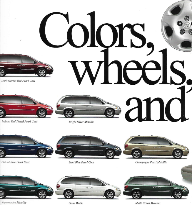 2001 Dodge Caravan Paint Chart