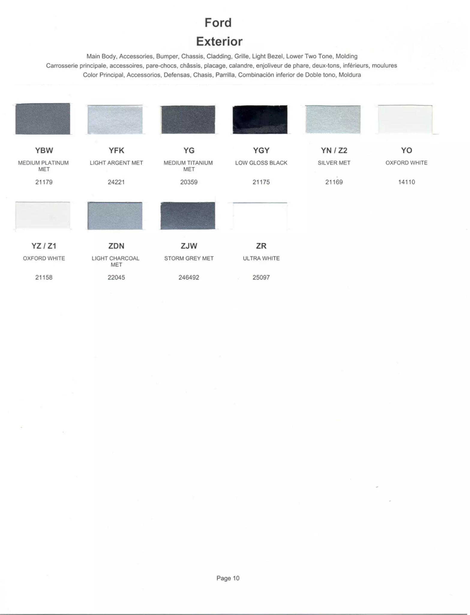 Paint color examples, their ordering codes, the oem color code, and vehicles the color was used on