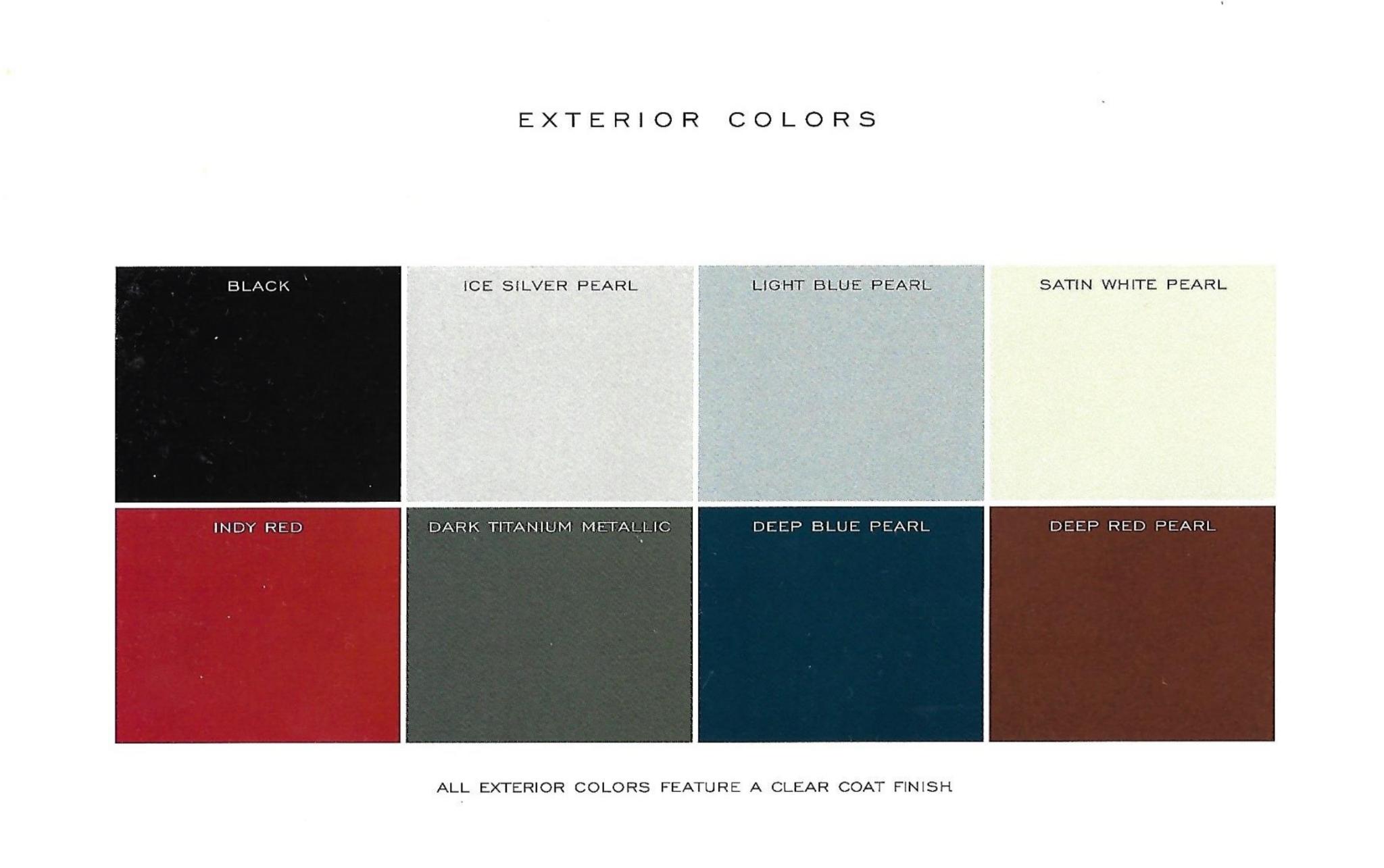 2004 Chrysler Sebring Coupe Paint Chart
