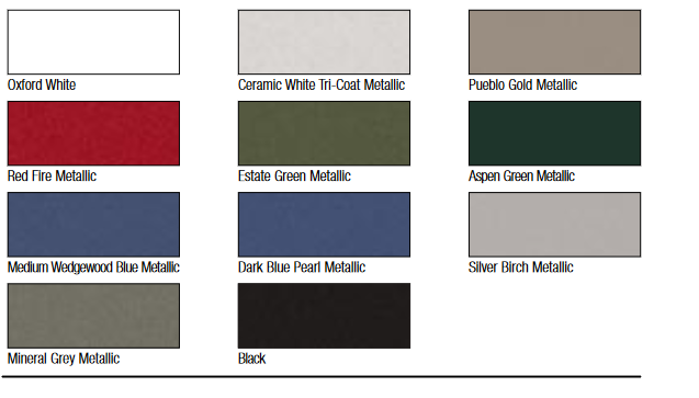 2004 Ford Explorer Paint Chart