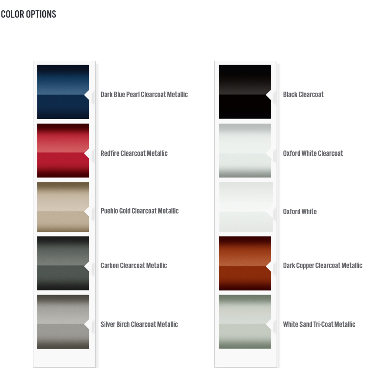 2007 Ford Expedition Paint Chart