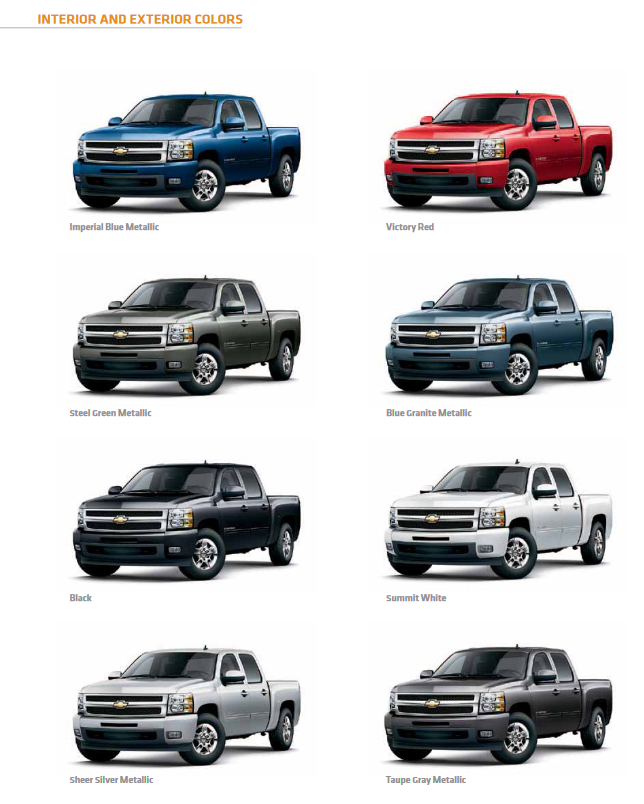 2025 Silverado Color Chart Tim Maridel