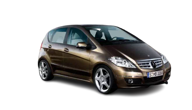 2012 Mercedes A Class Vehicle A 2012 Mercedes-Benz automobile example with a transparent background