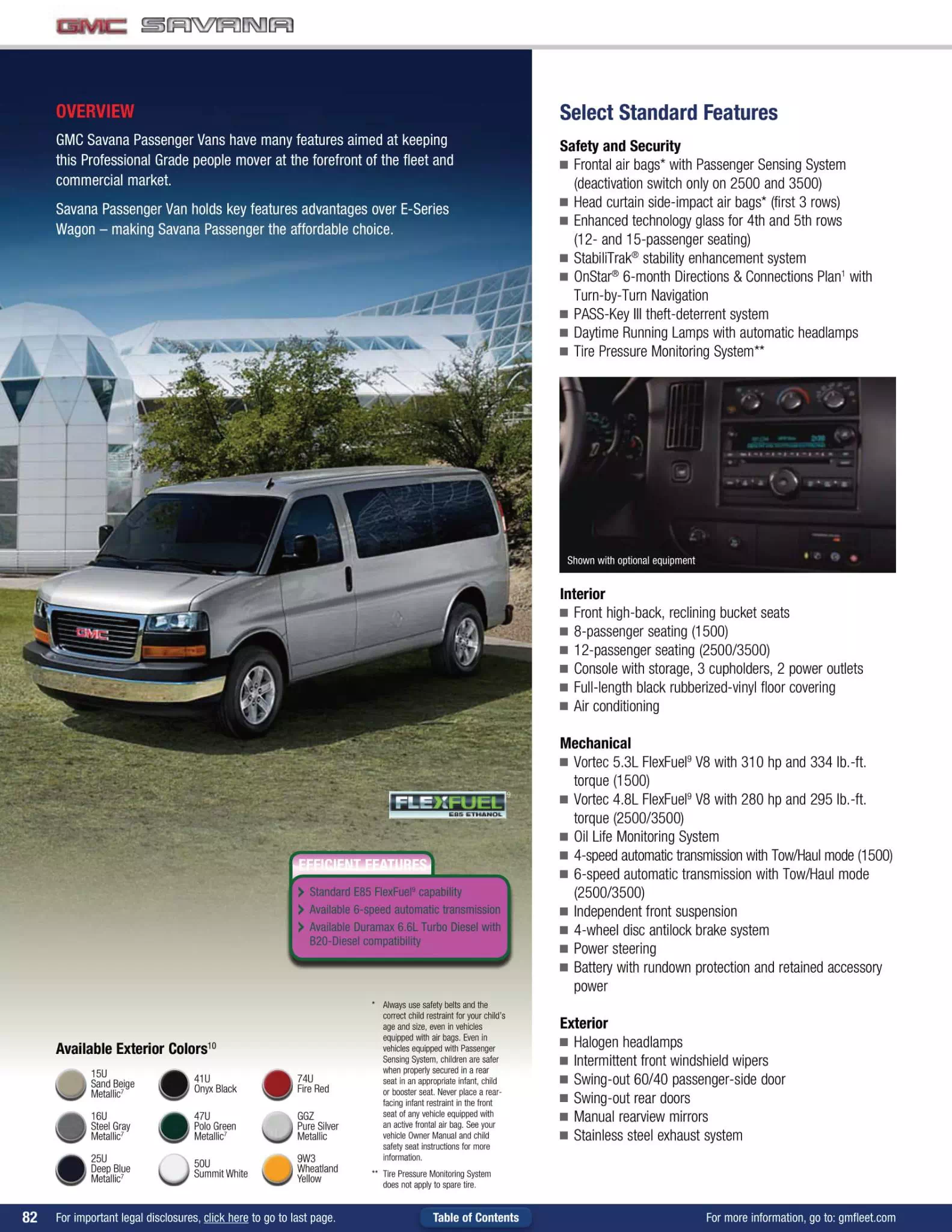 2012 GMC Savana Passenger Van Paint Chart