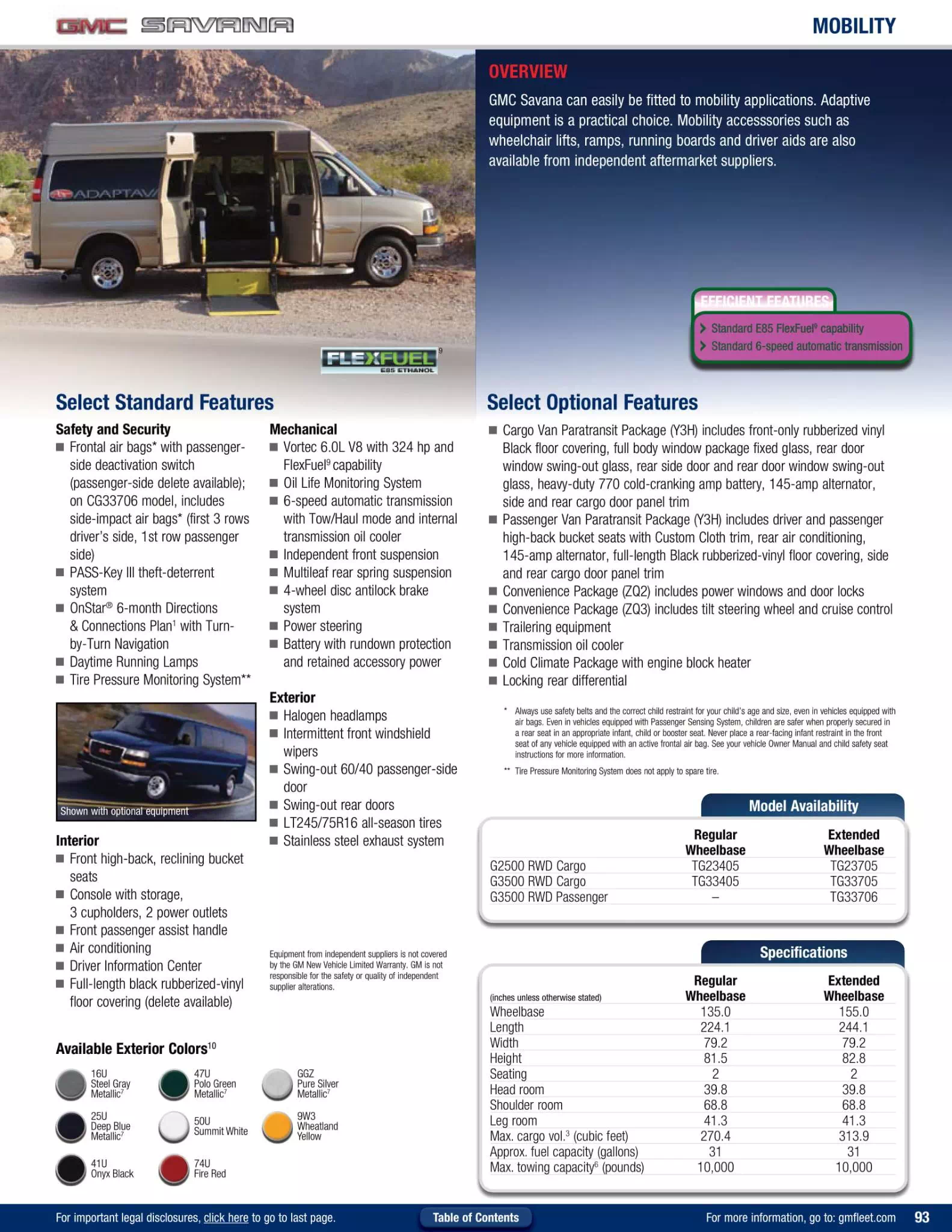 2012 GMC Savana Paint Chart