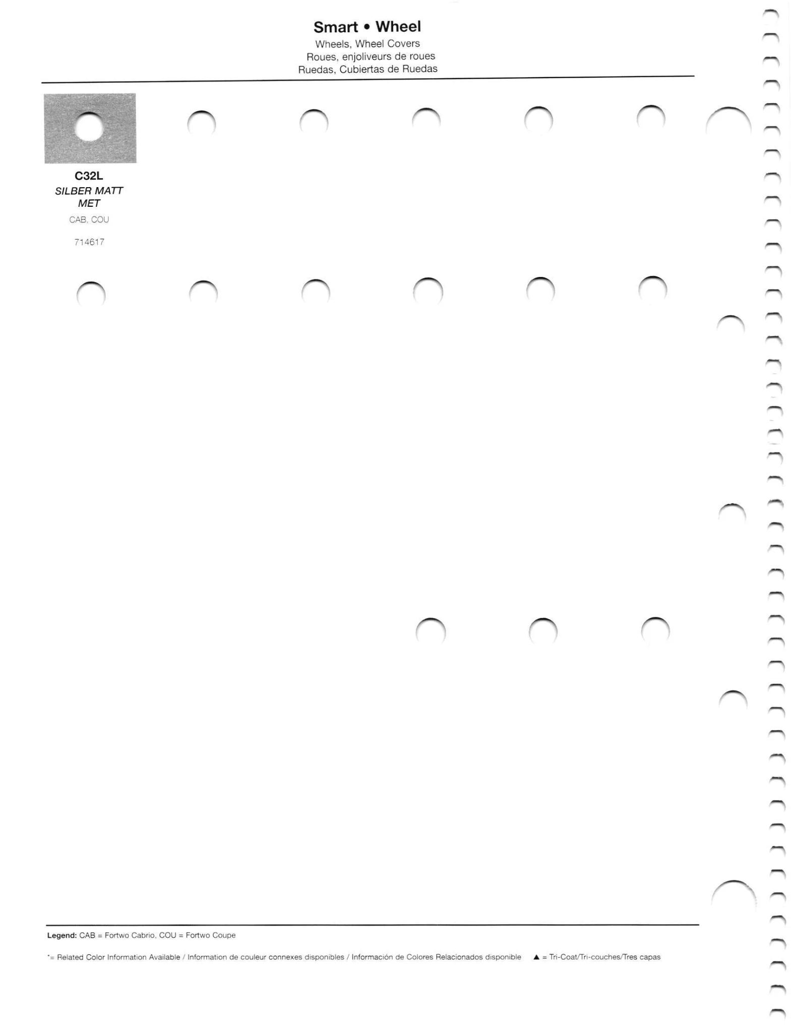 Paint codes, and their ordering stock numbers for their color on 2012 vehicles