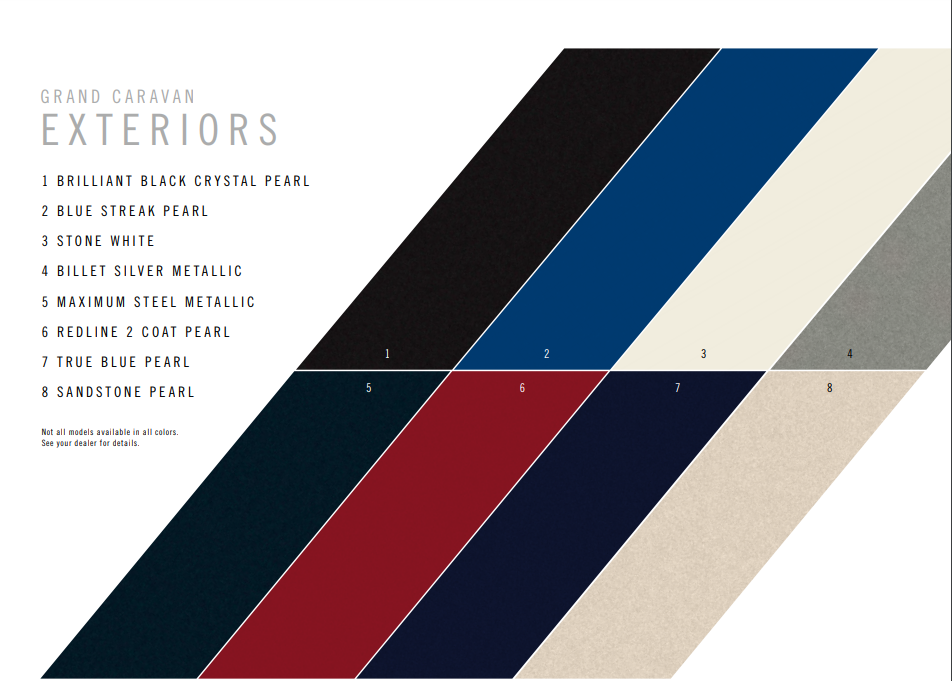 2013 Dodge Caravan Paint Chart