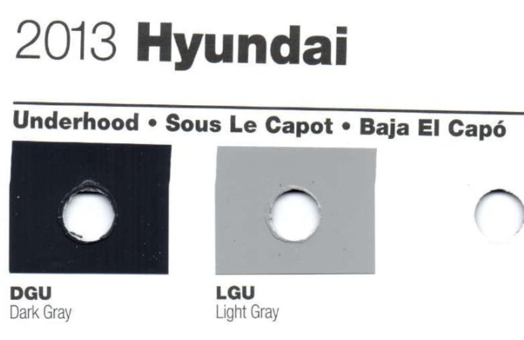 2013 Hyundai Paint Codes
