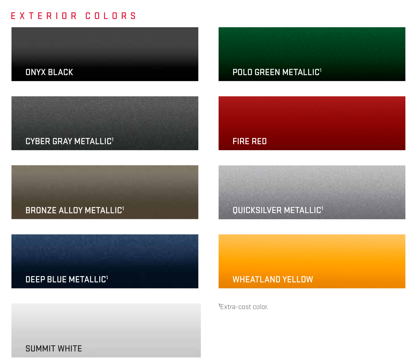 2014 GMC Savana Paint Chart Paint Colors and paint codes for GMC