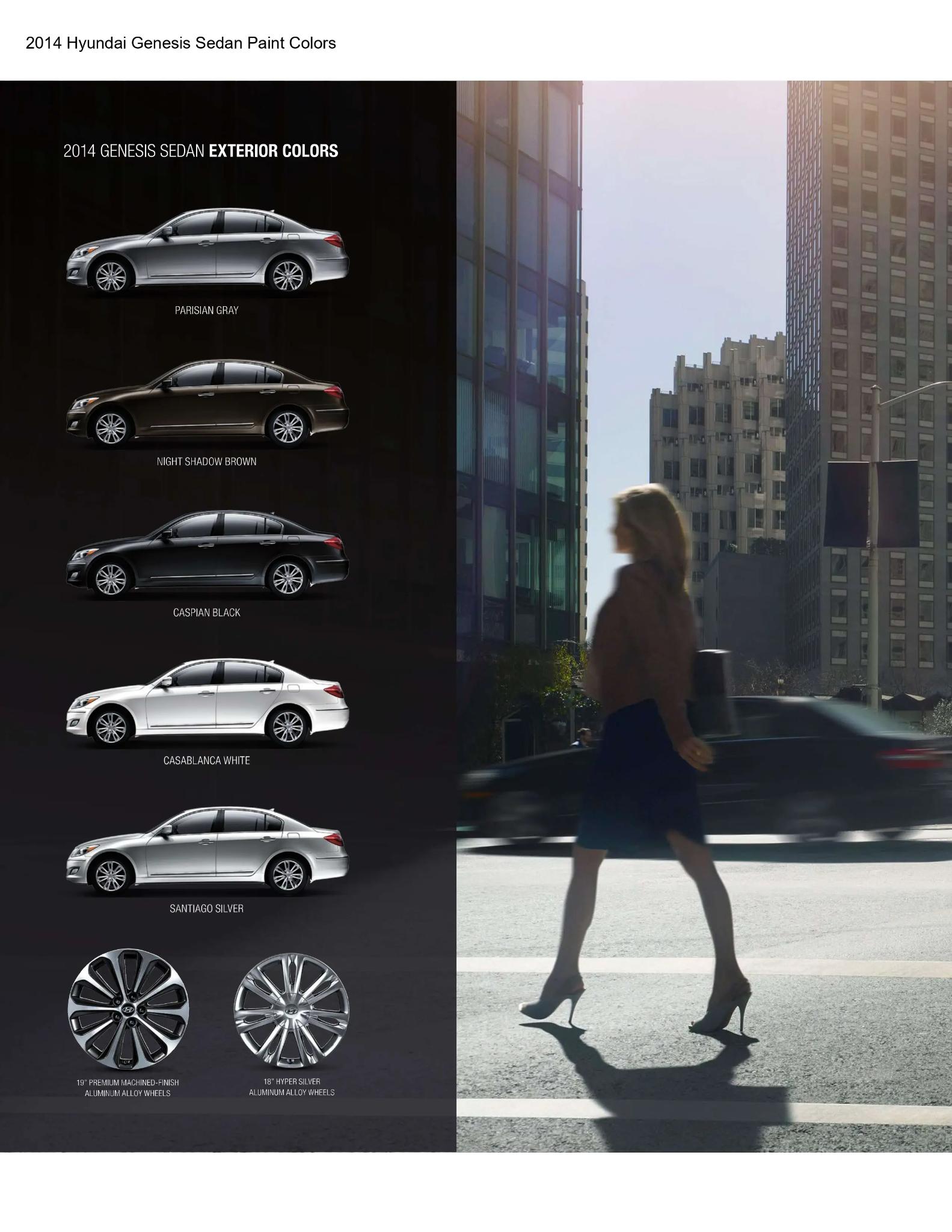 2014 Hyundai Genesis Sedan Paint Codes and Color Chart