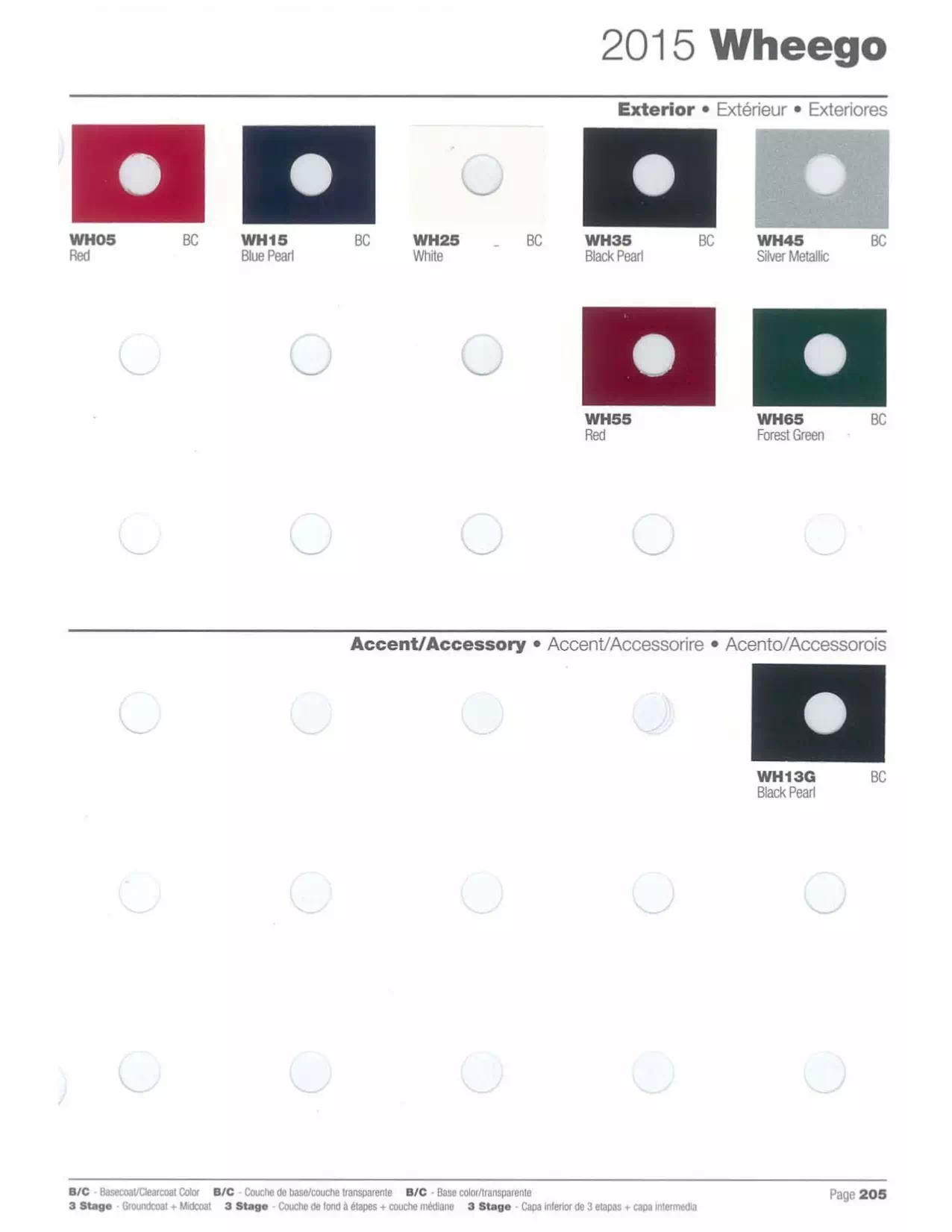 2015 Wheego Paint Codes and Color Chart Paint color examples, their ordering codes, the oem color code, and vehicles the color was used on