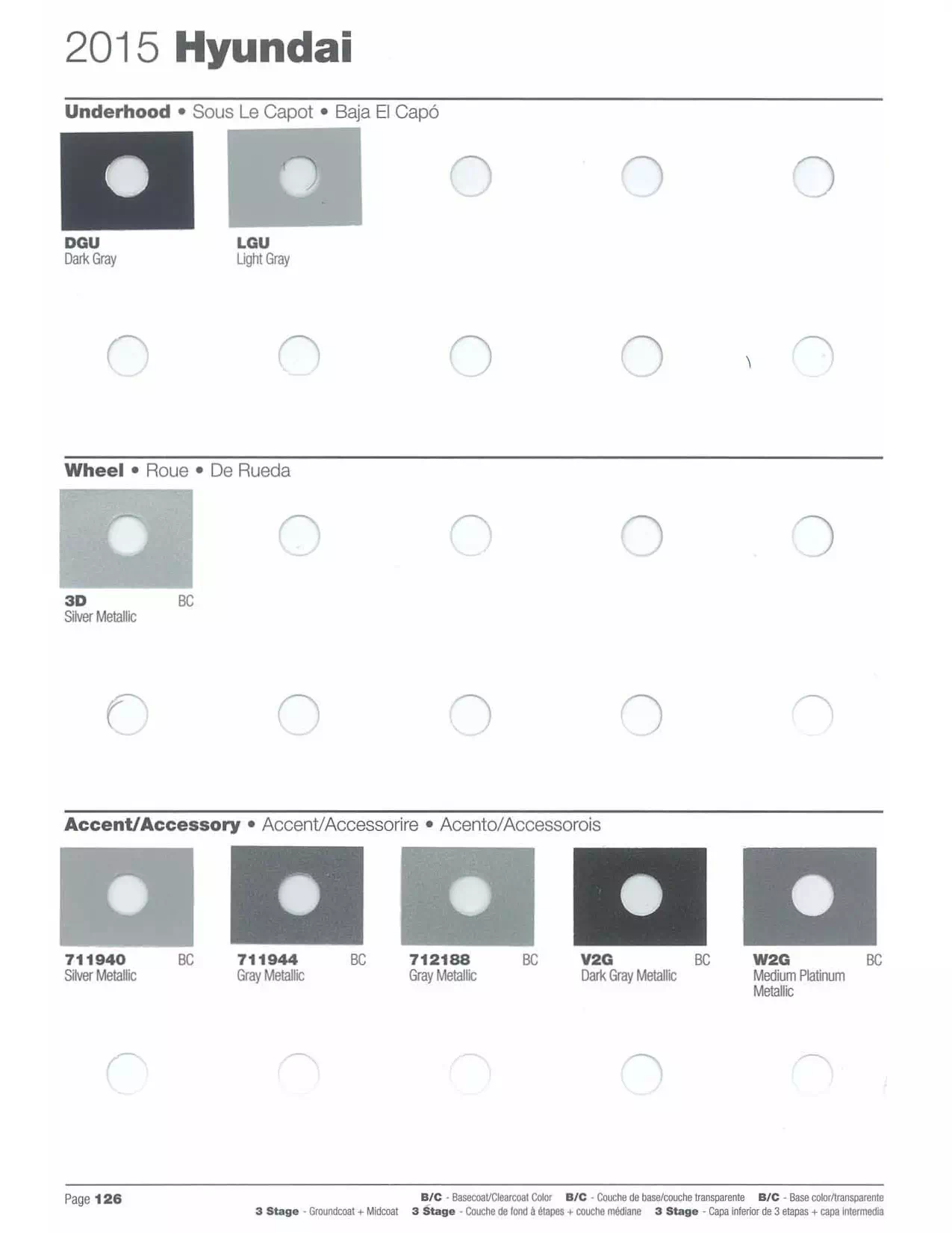 2015 Hyundai Paint Codes and Color Chart Paint color examples, their ordering codes, the oem color code, and vehicles the color was used on