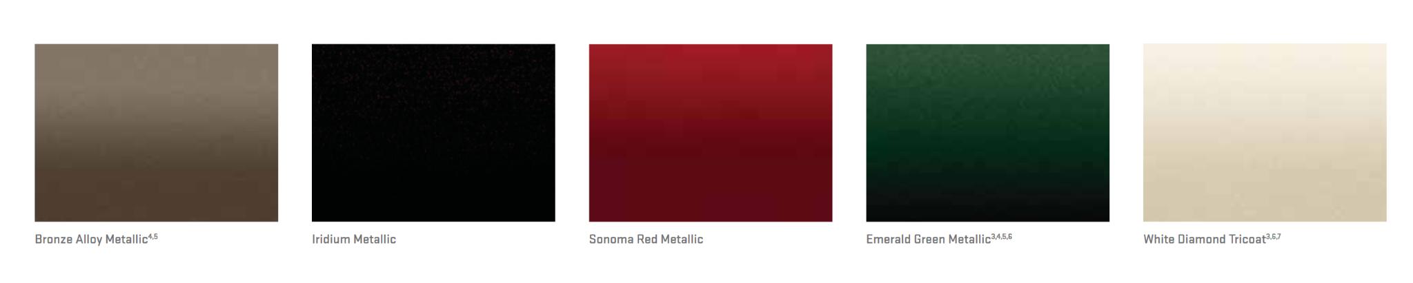 2015 GMC Sierra Paint Chart Paint Colors and paint codes for GMC