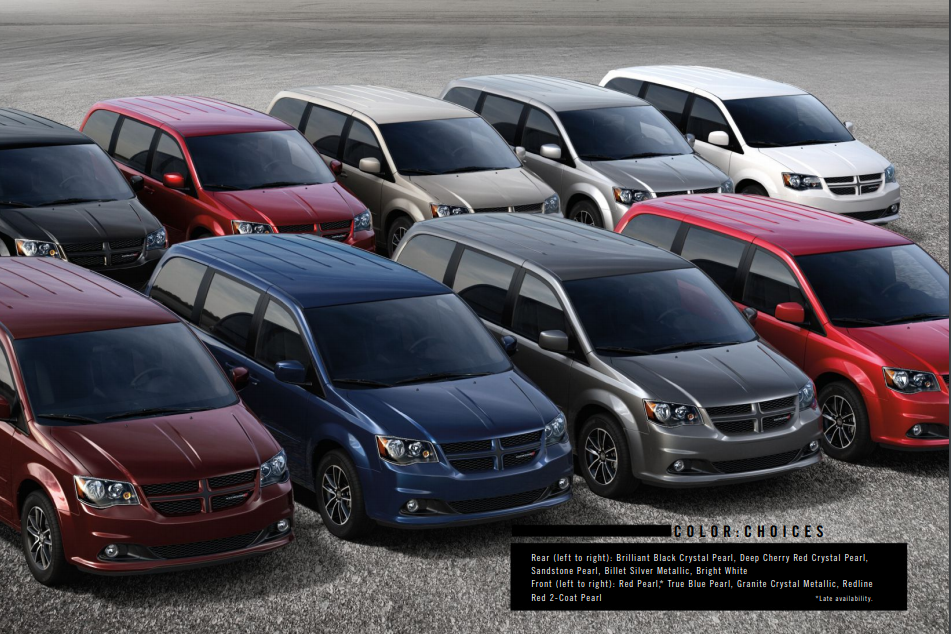 2016 Dodge Grand Caravan Paint Chart
