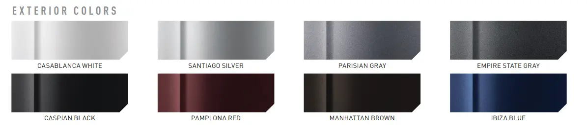 2016 Genesis Coupe Paint Swatches color swatches for 2016 Genesis cars