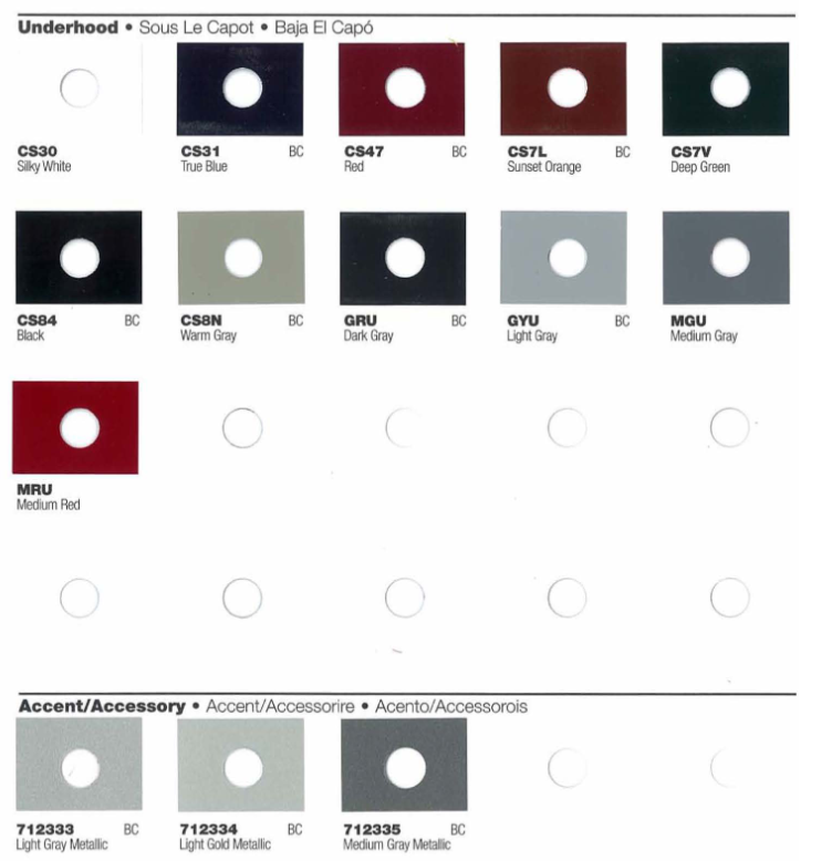 2016 Subaru Paint Chart Paint Color and Codes Used By Subaru