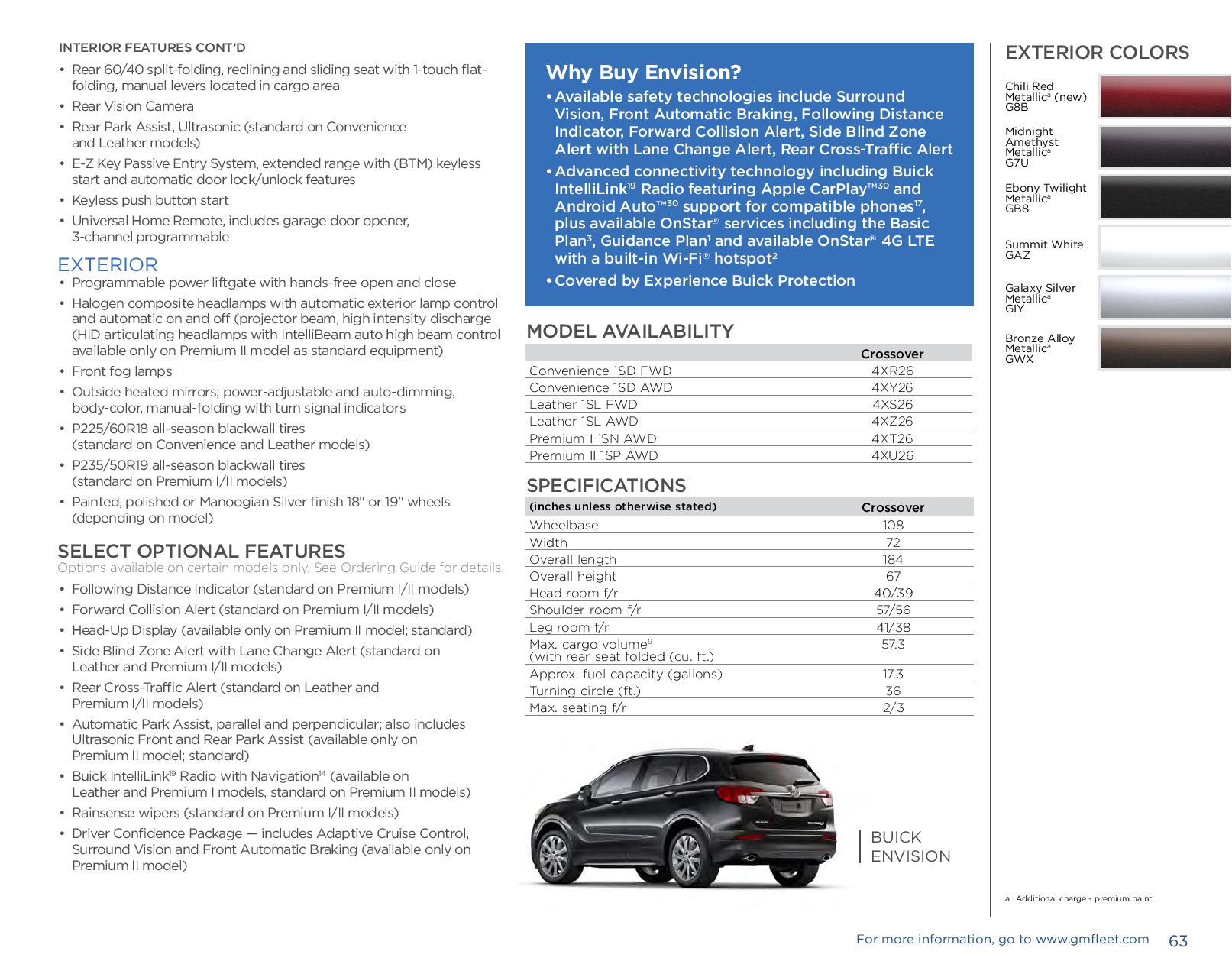 2017 Buick Envision Paint Chart Different Paint Codes for this 2017 Model