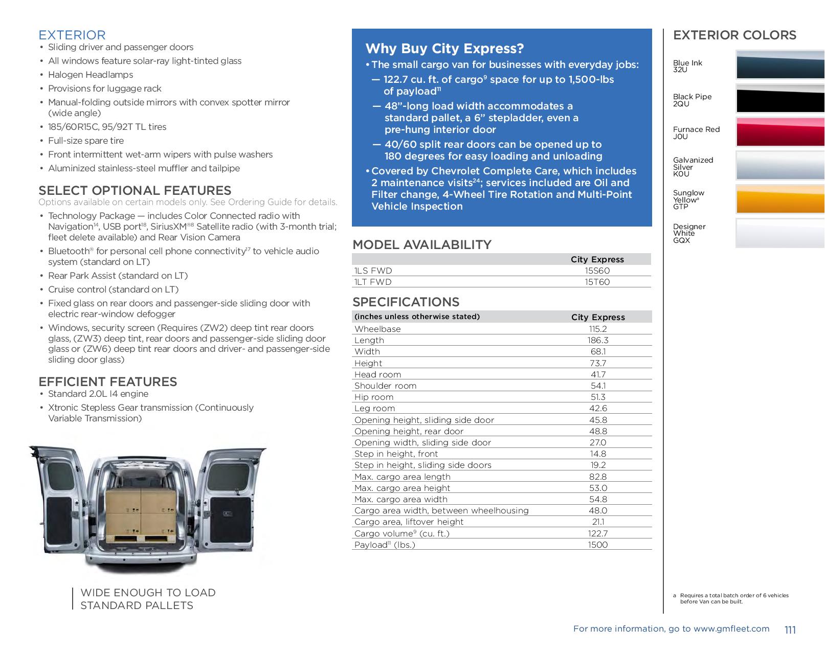 2017 Chevrolet City Express Paint Chart Different Paint Codes for this 2017 Model