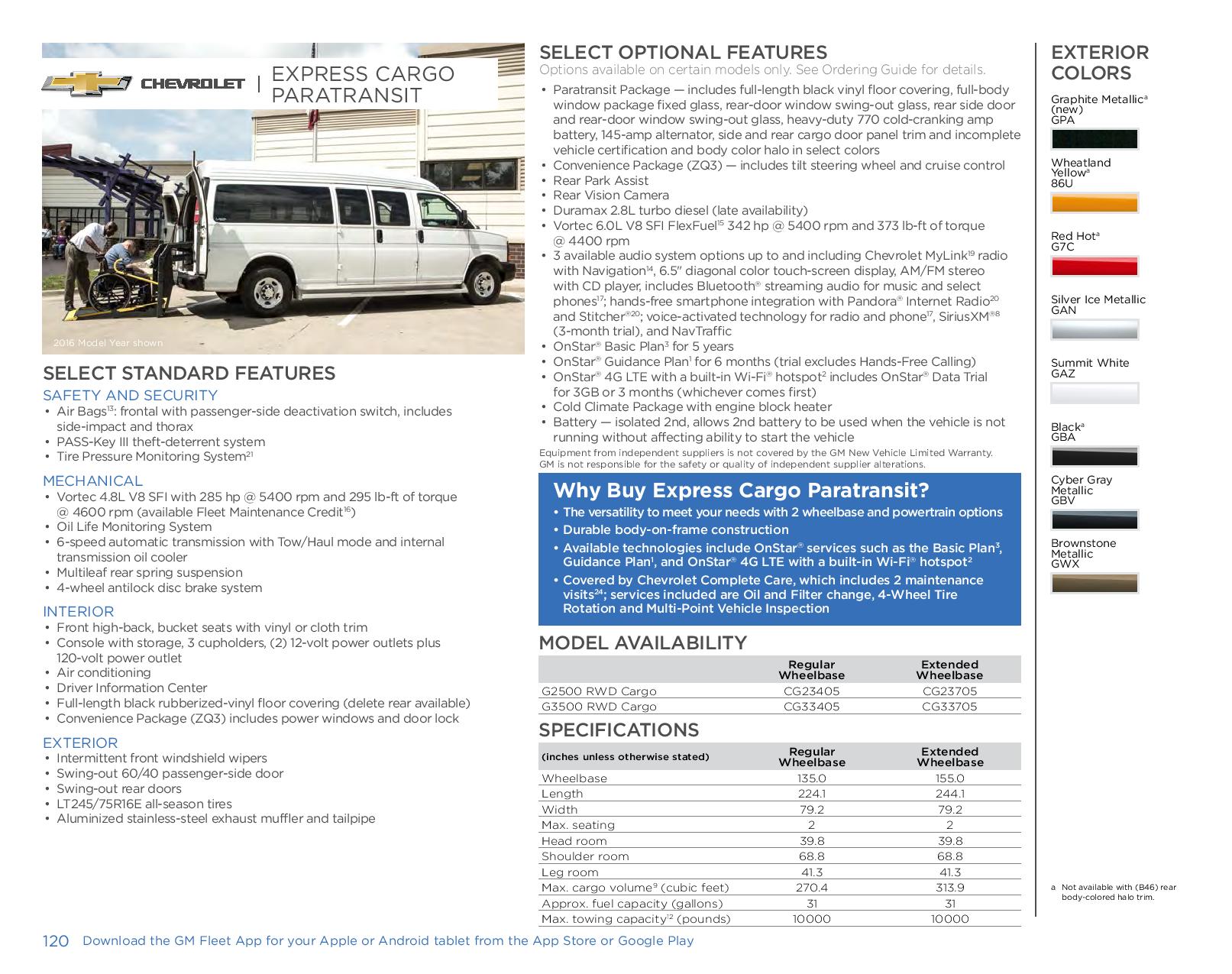 2017 Chevrolet Express Cargo Paratransit Paint Chart Different Paint Codes for this 2017 Model