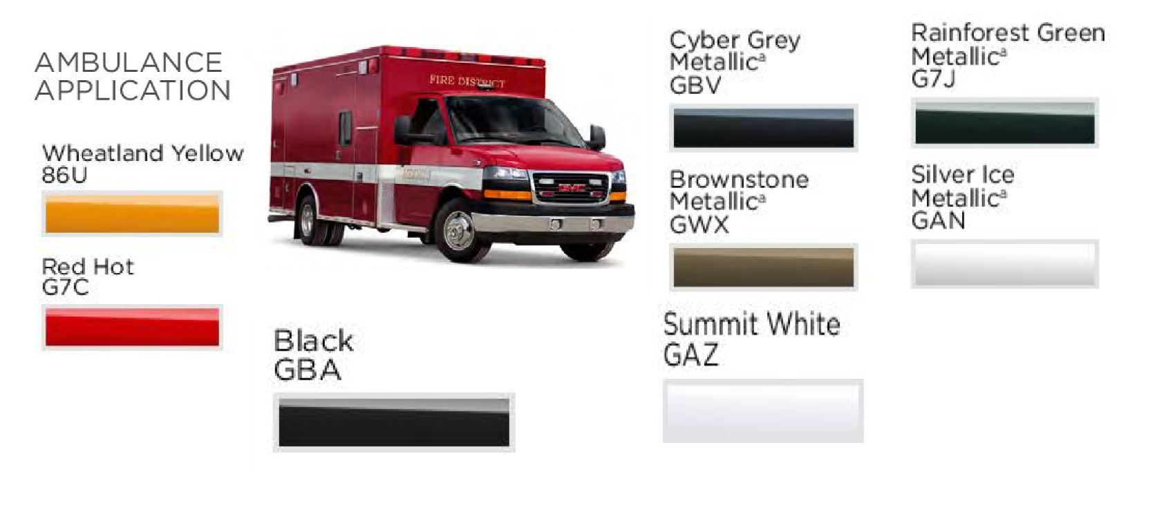 2017 Gm Ambulance Colors Paint Colors used on Gm Ambulances in 2017