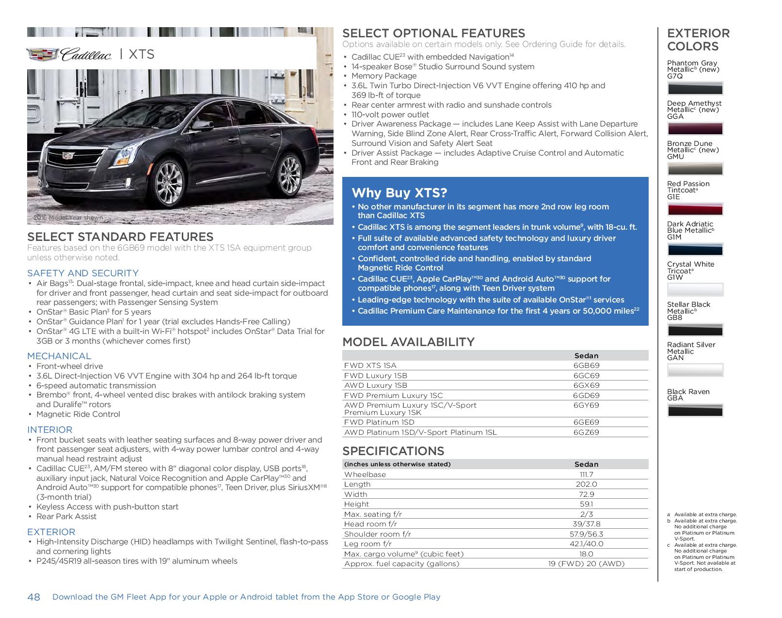 2017 Cadillac XTS Paint Chart Different Paint Codes for this 2017 Model