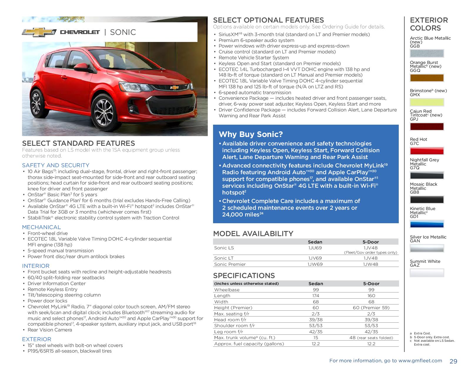 2017 Chevrolet Sonic Paint Chart Different Paint Codes for this 2017 Model