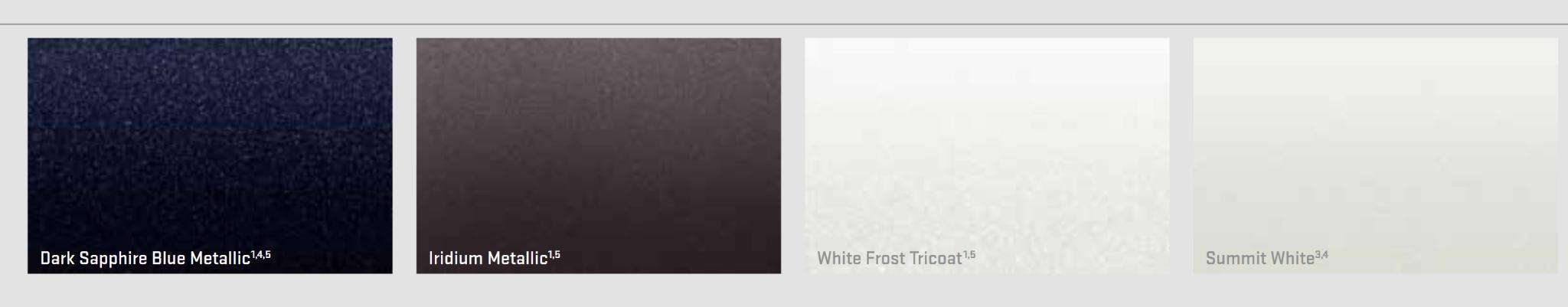 2017 GMC Acadia Paint Chart Exterior Paint colors and paint codes for GMC