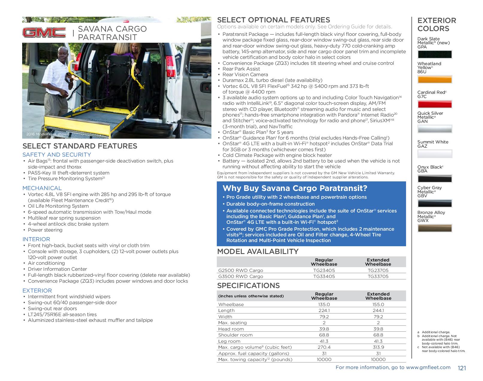 2017 GMC Savana Cargo Paratransit Paint Chart Different Paint Codes for this 2017 Model