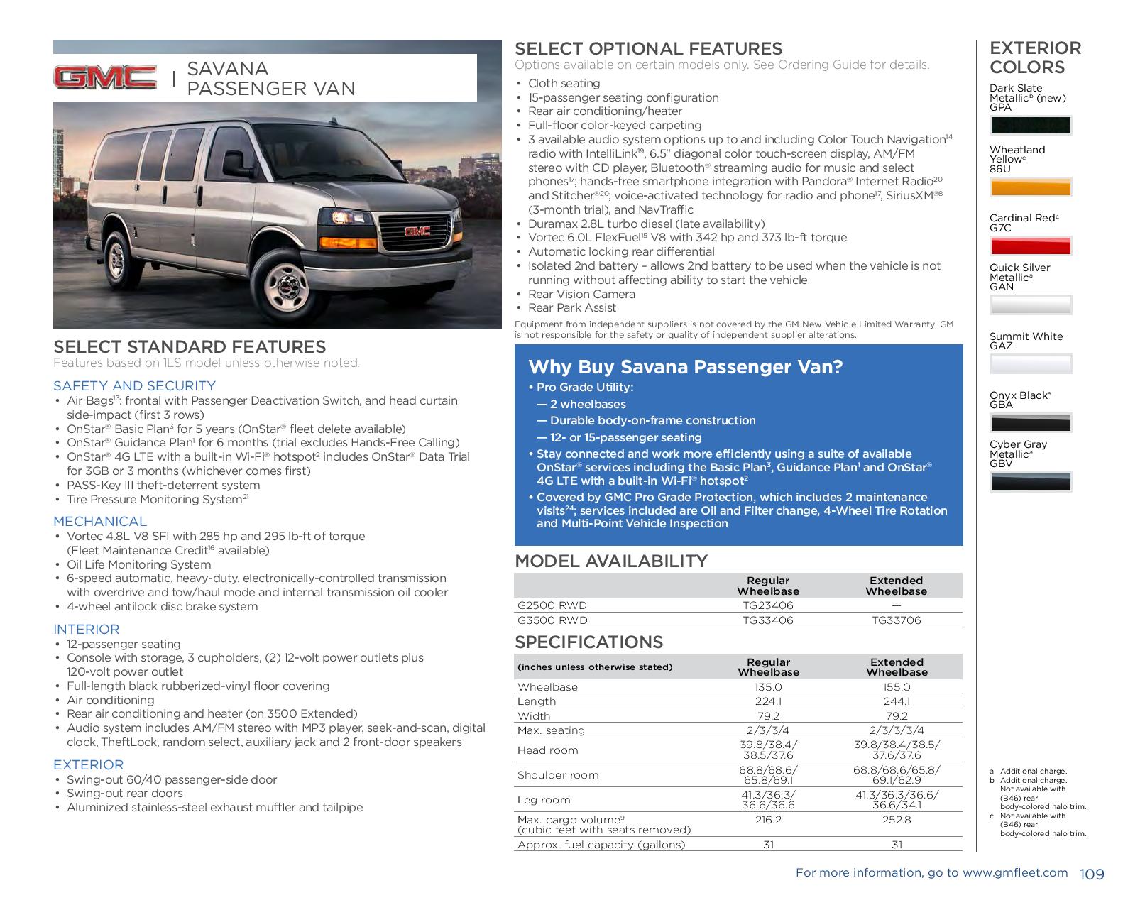 2017 GMC Savana Passenger Van Paint Chart Different Paint Codes for this 2017 Model