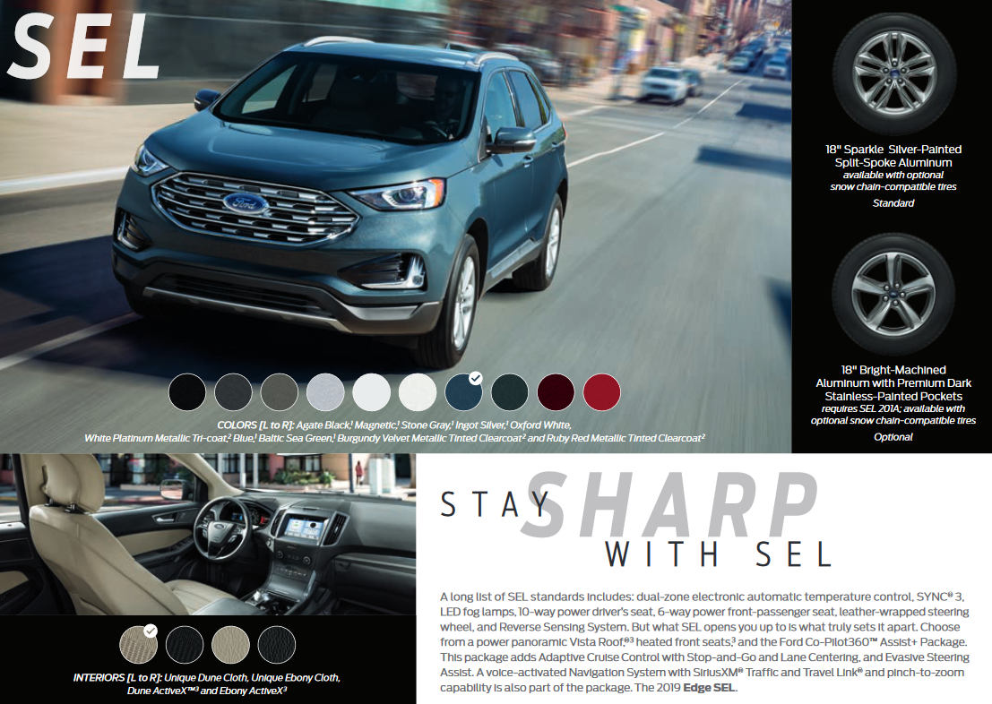 2019 Ford Edge Paint Colors color options the Ford Edge came in