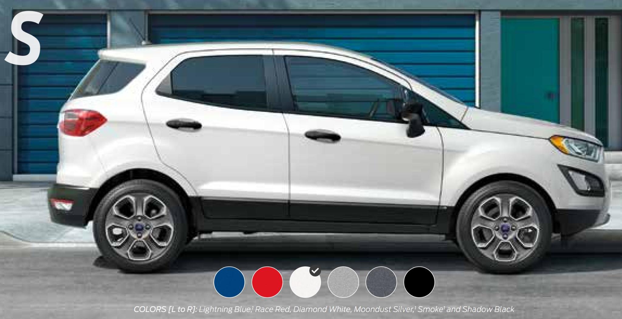 2019 Ecosport S Color Chart Exterior Paint Codes for the Ford Ecosport