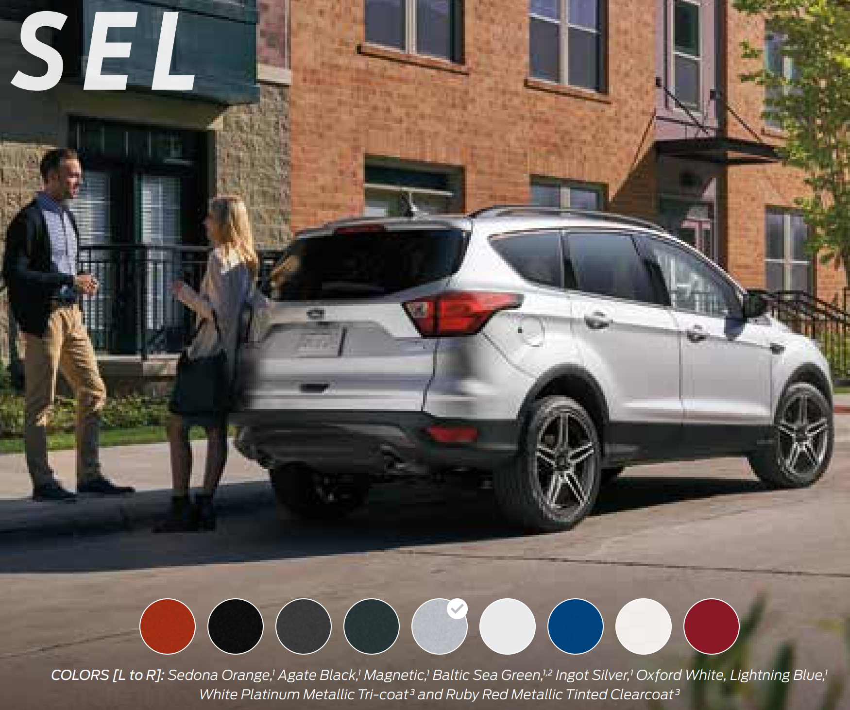 2019 Ford Escape SEL Paint Chart exterior paint color examples