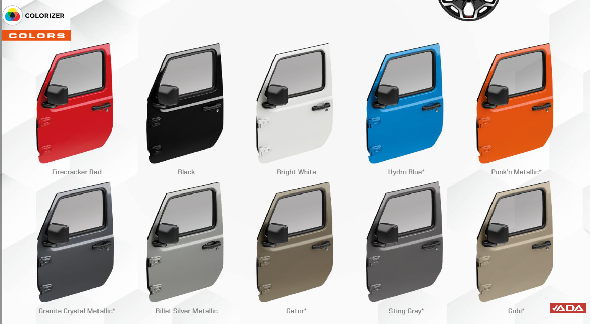 2020 Jeep Gladiator exterior paint colors