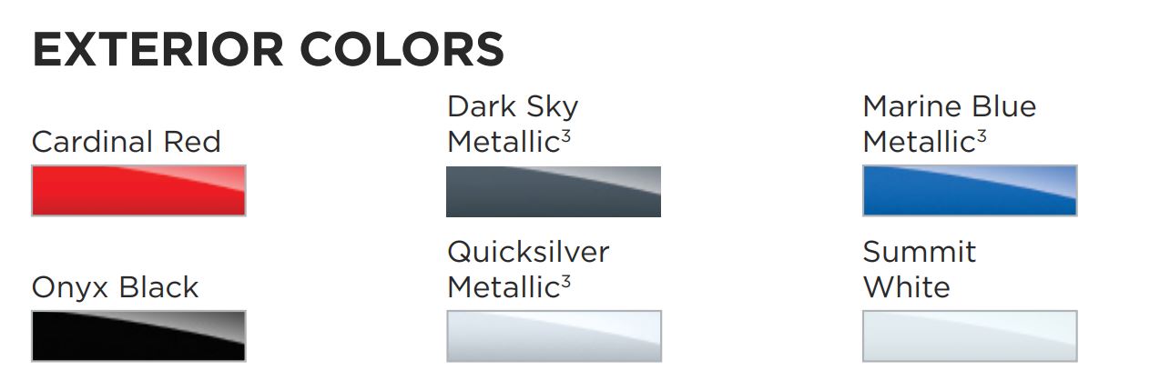 2020 Savana Cutaway Colors Paint Chart Paint Colors and paint codes for GMC