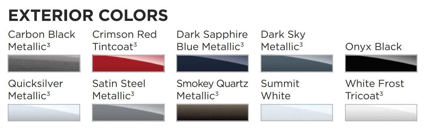 2020 Gmc Yukon XL Colors Paint Chart Paint Colors and paint codes for GMC